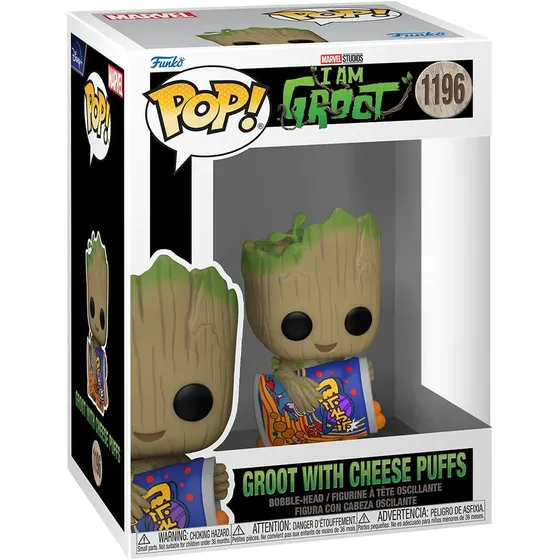 Figura De Accion Goot Con Cheese Puffs 1196 De I Am Groot Funko Pop