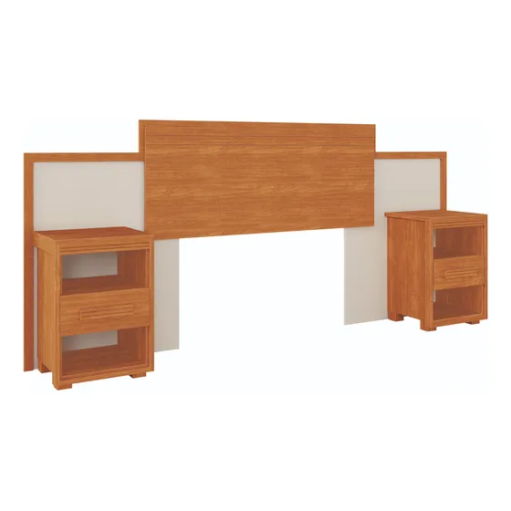 Cabeceira Com Criado Dinamarca Para Cama Queen Box Até 160