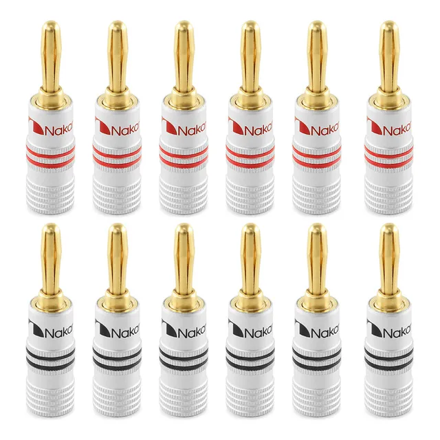 Nakamichi Excel Conector Tipo Banana De Hi-fi Audio 12pz