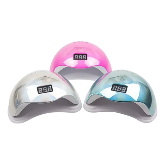 Lampara Uñas Semipermanente Led Uv 48w Metal Tornasol