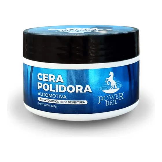 Power Bril Cera Automotiva Cremosa Em Pote 200g