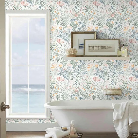 Papel Tapiz Adhesivo Paredes Vinilo  Botanico - Florencia