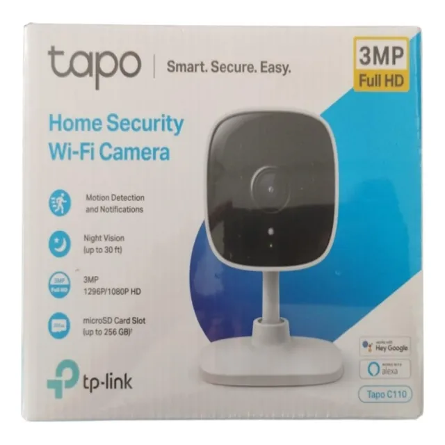 Tapo C110 Cámara Wifi Vigilancia Ultra Hd 3mp