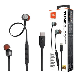 Fone De Ouvido Com Fio Jbl Tune 310c Usb-c Original C/ Nf-e Fone De Ouvido Com Fio Jbl Tune 310c Usb-c Original C/ Nf-e