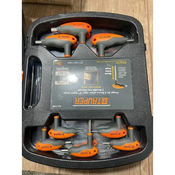 Juego De Llaves Allen Tipo T Truper All-t-8m