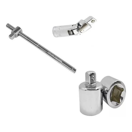Cabo T3/4+adaptador Soquete3/4p/1/2+junta Universal 1/2 Cr_v