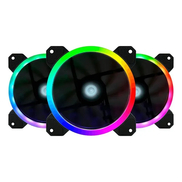 Kit De 3 Ventiladores Gamer Gamefactor Fkg400 Rgb, 120mm