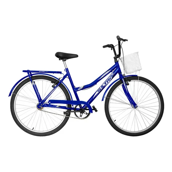 Bicicleta Summer Aro 26 Retrô Com Garupa Freios V-brakes Nf