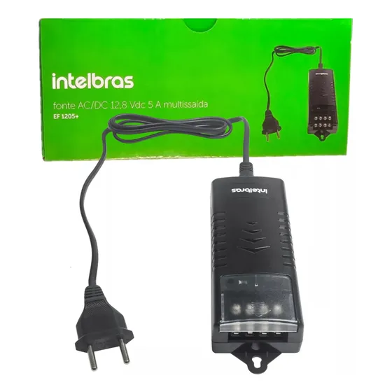 Fonte Alimentação Multissaídas 05a 12v Intelbras Ef 1205