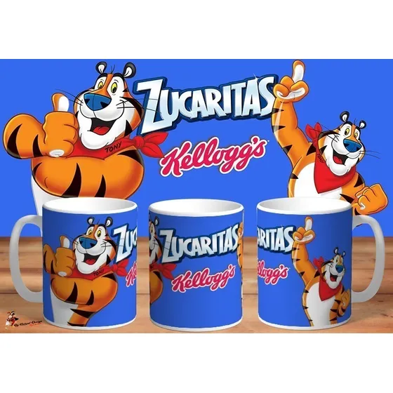 Taza De Ceramica Zucaritas Kelloggs Tony 4k Art