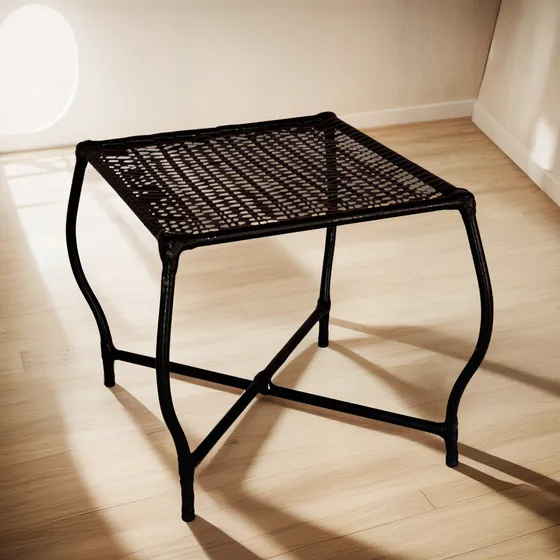 Mesa De Centro Paris Junco Para Àrea Externa
