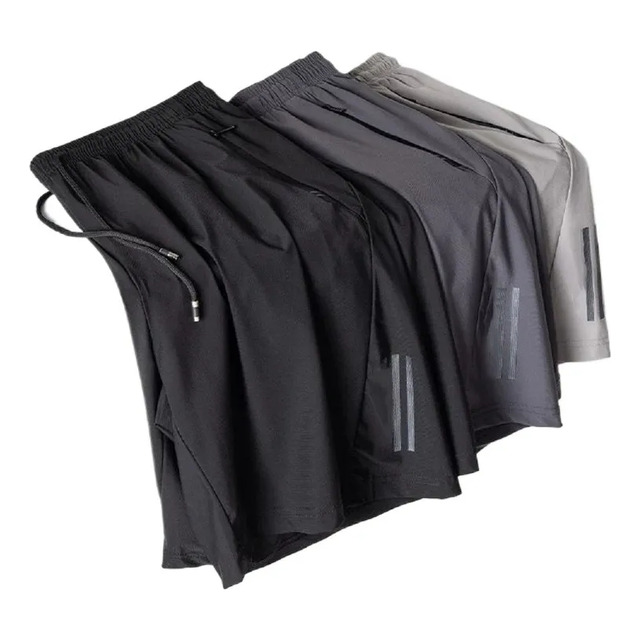 Kit 3 Bermuda Masculina Importada Seda  Secagem Rápida