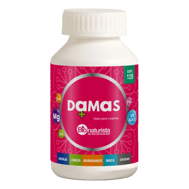 Damas Bionaturista Aguaje - Maca - Ginseng 120 Capsulas