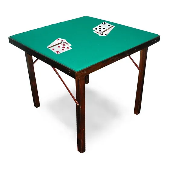 Mesa De Juego  (cartas-bridge)  Cuadrada Patas Madera