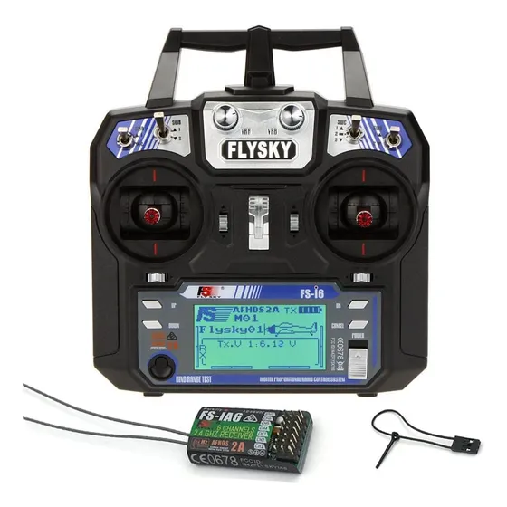 Sistema De Radio Goolec Flysky Fs-i6 Afhds 2a 2.4 Ghz 6 C...