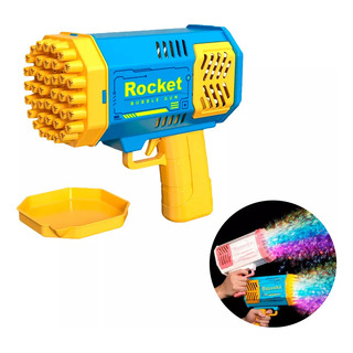 Pistola Burbujas Juguete Niños Luces Burbujero Infantil Pistola Burbujas Juguete Niños Luces Burbujero Infantil
