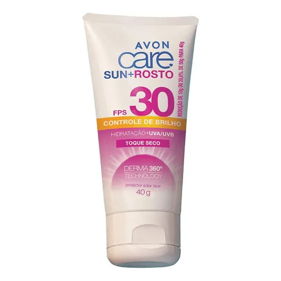 Protetor Solar Care Sun+rosto Controle Brilho Fps30 50g Avon