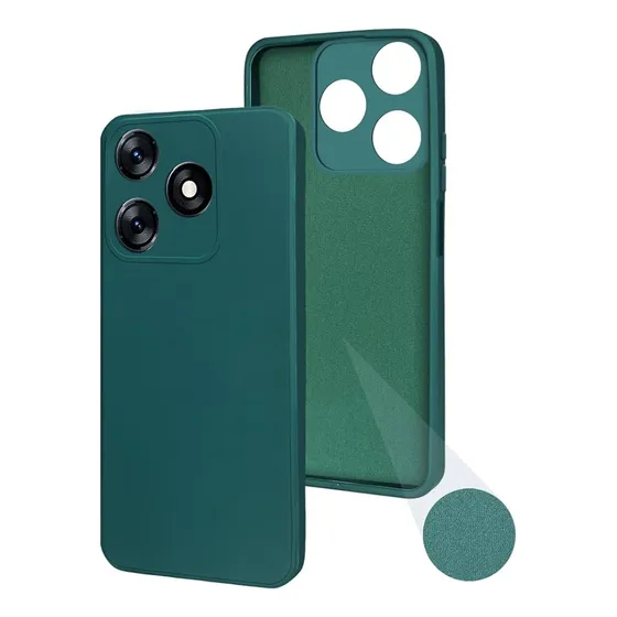 Estuche+mica Tecno Ki5 Spark 10c Verde