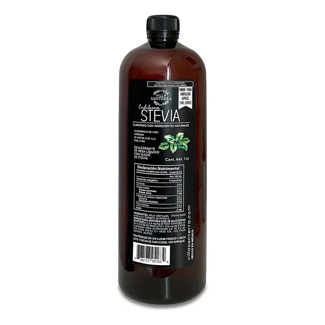 Stevia Líquida Villa Santerra 1l Para Food Service
