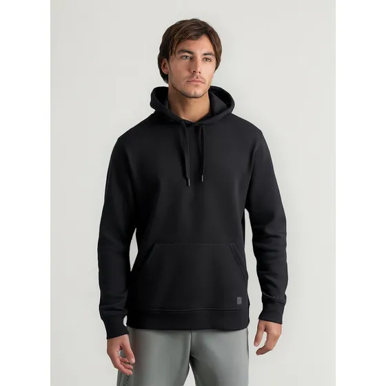 Polera Con Capucha Para Hombre Black