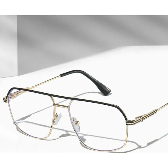 Lente Montura Arezza Modelo Nube Hombre Metal