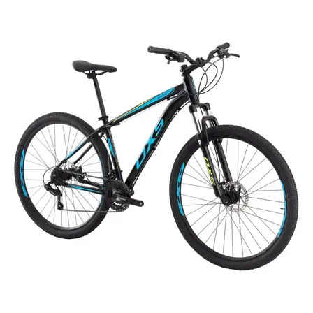 Bicicleta Oxs Aro 29 Glide 100 21v Shimano Freio Disco Mec Cor Pto/az/slime