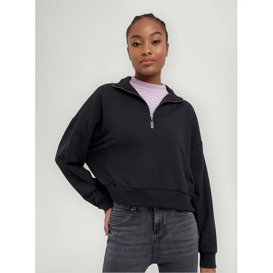 Buzo Mujer Ostu  Negro Poliéster 40060232-10