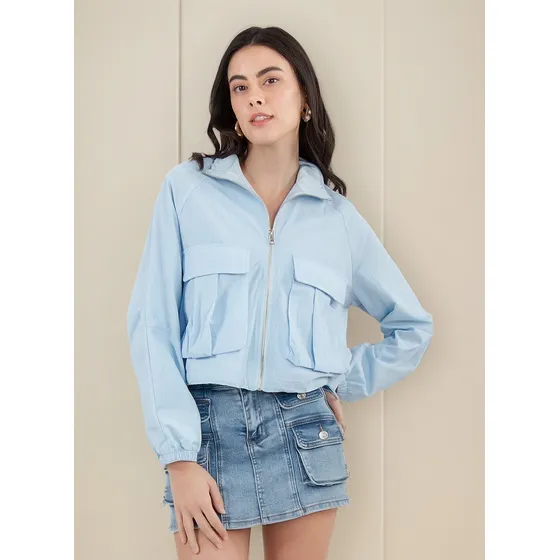 Chamarra De Dama Forever 21 Ultra Ligera Con Cremallera