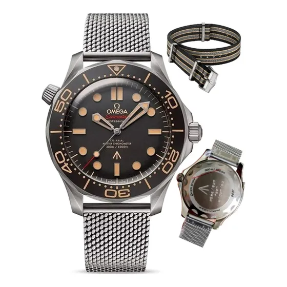Relógio Omega 007 Automático Prova D'água+ Pulseira Nato