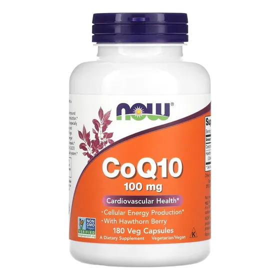 Complementa Now Coq10 100 Mg Con Bayas De Espino Blanco, 180