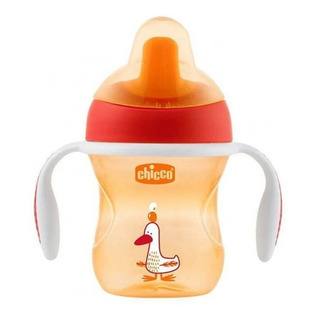 Taza De Entrenamiento Para Niños Chicco De Más De 6 Meses, Antifugas, Color Naranja Taza De Entrenamiento Para Niños Chicco De Más De 6 Meses, Antifugas, Color Naranja