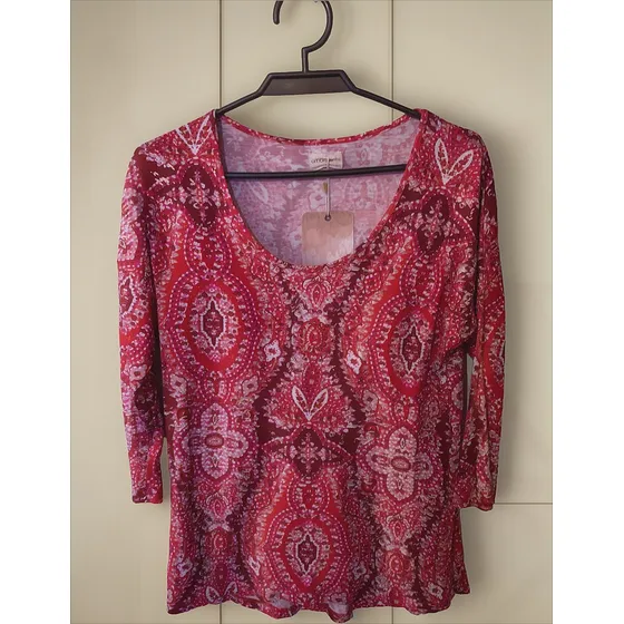 Polera Umbrale Flores Manga 3/4 S