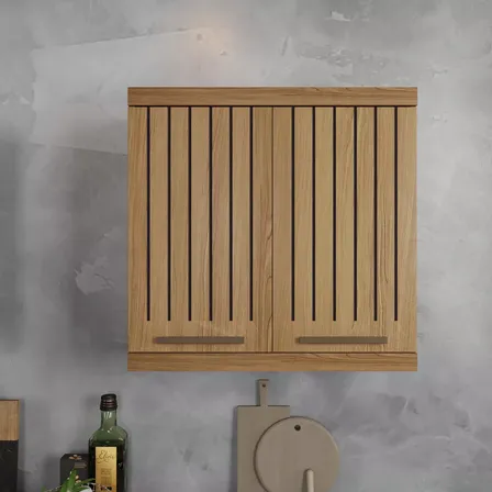 Armário Aéreo 2 Portas Suspenso Cozinha Parede Area Serviço,