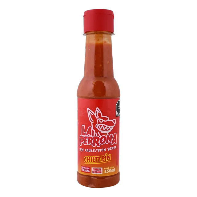 8 Pza Salsa Picante La Perrona Chiltepín 150 Ml