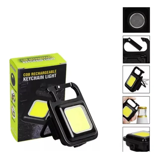 Linterna Llavero Recargable Magnetica Portatil Camping