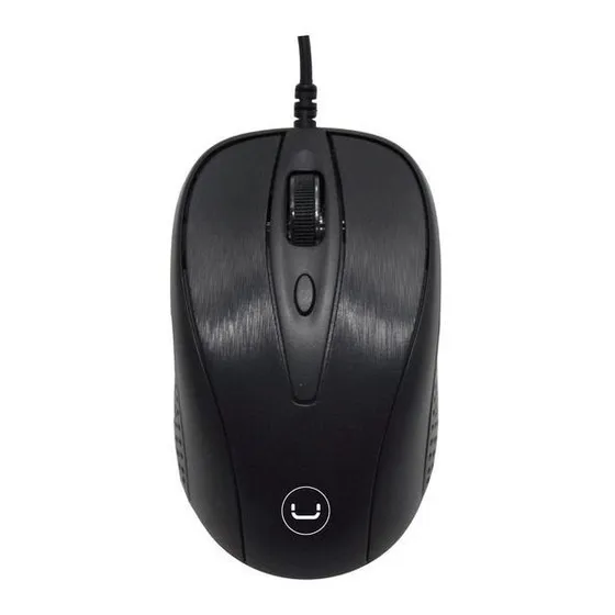 Mouse Unno Tekno Ms6513bk Ambidiestro Español Negro 