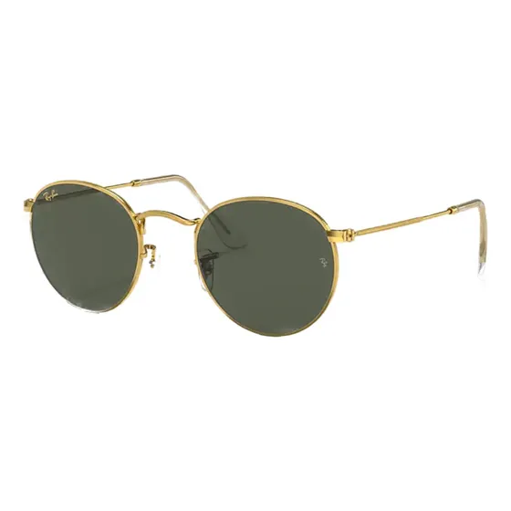 Anteojos de sol Ray-Ban Round Metal Legend talle Standard armazón polished gold y lente green
