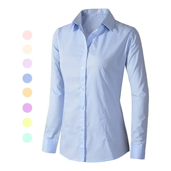 Fabrica De Camisa Manga Larga Dama Tela Oxford
