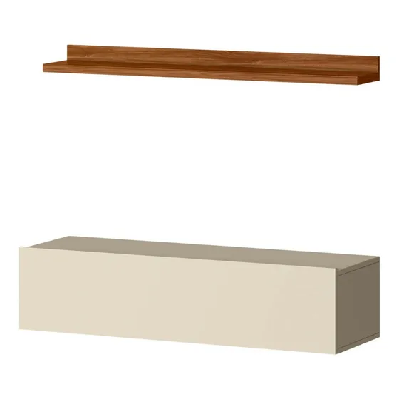 Bancada Suspensa E Prateleira 99cm Cinamomo/off - Mpozenato