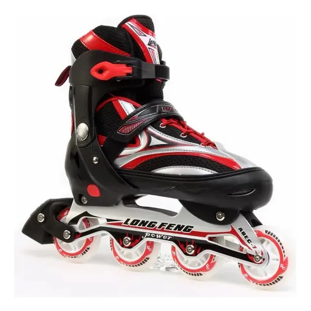 Patins In-line (em Linha) Semi Profissional Long Feng 