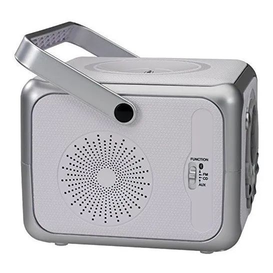 Radiograbador Bluetooth Cd Plateado
