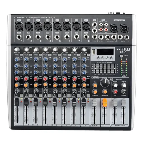 Mesa De Som Zoom Mixer Interface Áudio Livetrak L 8 Canais