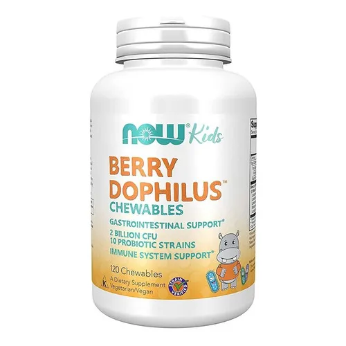 Probiótico infantil Berry Dophilus 120 cápsulas masticables ahora
