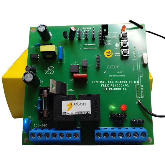 Central Placa Portão Automático Peccinin Cp4000 Acton Gatter Cor Verde