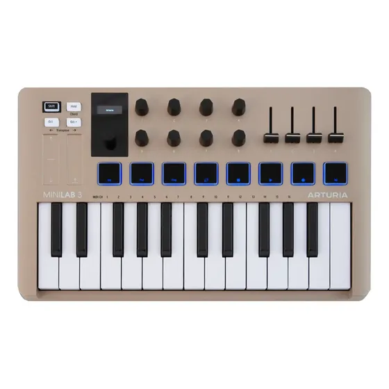 Arturia Minilab 3 Champagne Controlador Midi 25 Teclas Champagne | Cuotas sin interés