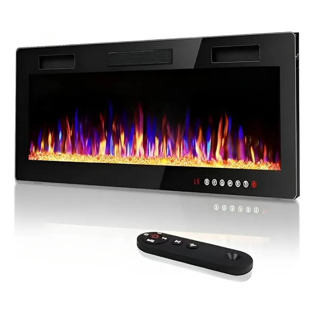 Chimenea Eléctrica Empotrable - Super Fina - 42 Pulgadas
