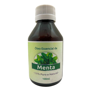 Óleo Essencial De Menta 100ml (100% Puro E Natural) Fragrância Óleo De Menta Óleo Essencial De Menta 100ml (100% Puro E Natural) Fragrância Óleo De Menta