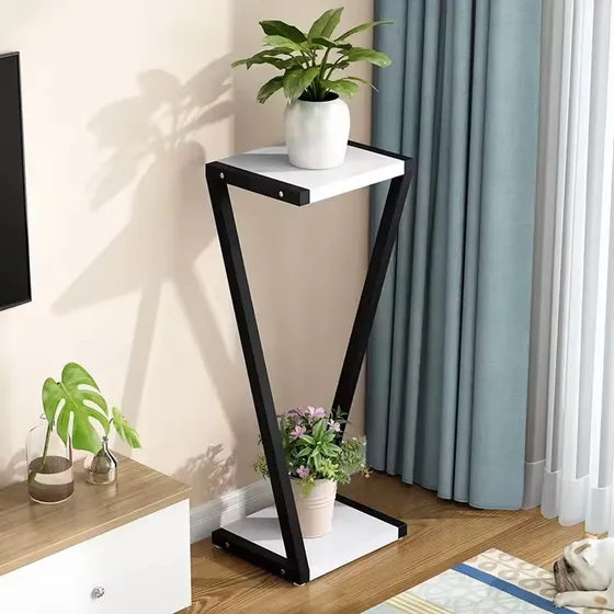 Porta Macetas Plantas Macetero Moderno Hierro Jardin 65cm