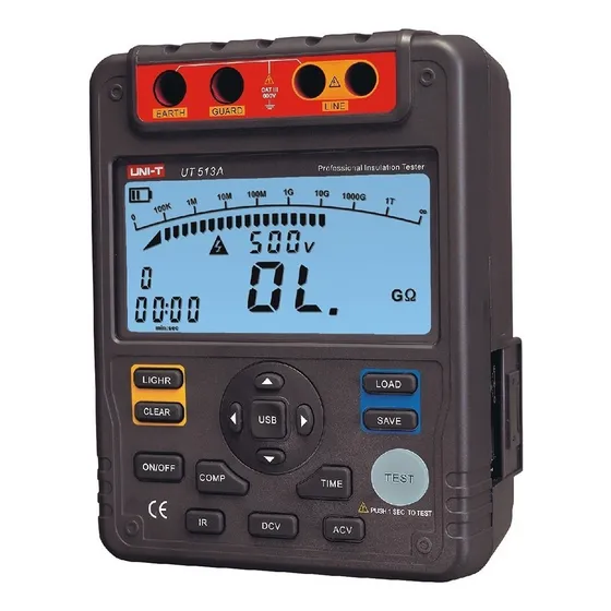 Uni-t Ut513a  Megohmetro Megger 5000v Con Certificado