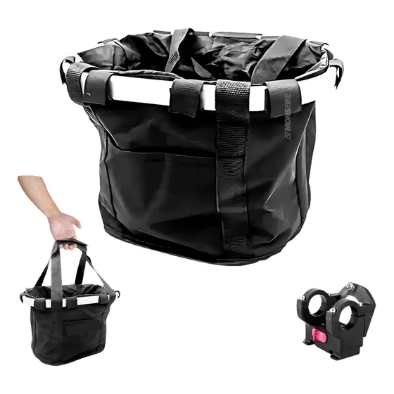 Cesta Dianteira Removível Bike Pet Cão Gato Compras Aro 29